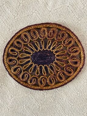 Wicker Straw Trivet Oval Woven Rattan Raffia Boho Cottage Kitchen Decor